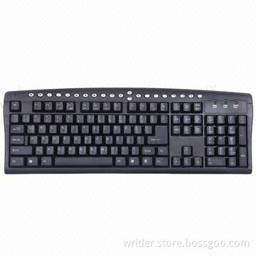 Computer Multimedia Keyboard with 21 Hot Keys and USB Connection Port